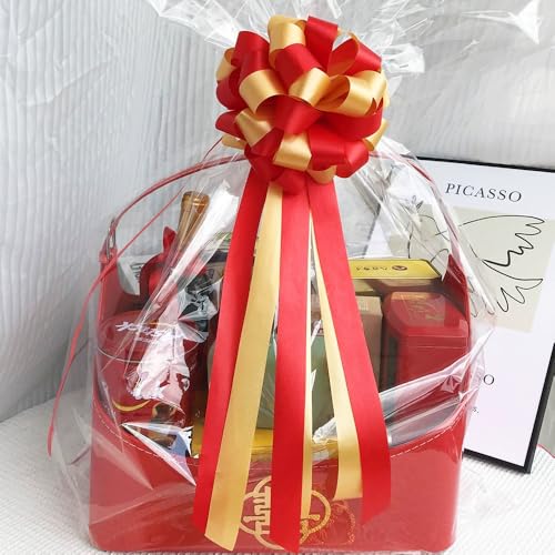 Image of Heat Shrink Wrap Bags 100Pcs 18x24 Inches Professional Grade POF Heat Shrink Wrap is Used to Store Wrap Embellished, Gift Baskets, Shoes, Jars, Industrial Grade PVC Shrink Wrap Bags Transparent