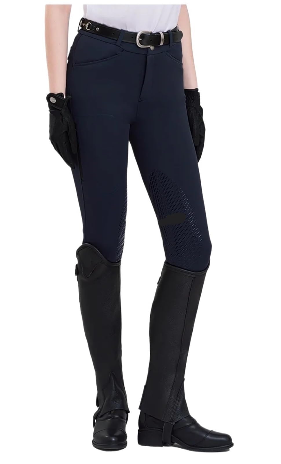 Pantalones Montar a Caballo Mujer Pantalones de Caballo Unisex Silicona for Montar a(Dark Gray,32)