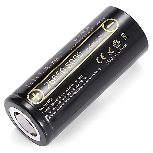 26650 Batterys Rechargeable Batteries 5000 Mah Large Capacity 3.7V Power Strong Light Flashlight Batteries,8pcs