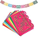 VICASKY メキシカンパーティーバナー 吊り下げ メキシコ バナー ガーランド カラフル メキシコ バナー 壁 装飾 メキシカンパーティー用品 好意