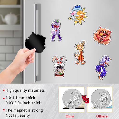 Imanes decorativos Pounchi para refrigerador 12 piezas miniatura 3