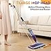 Spray Mop for Floor Cleaning with Washable Reusable Pads - Microfiber Wet Dry Mop with 800 ml Refillable Bottle,Dust Mops with Sprayer for Hardwood Laminate Vinyl Tile