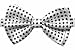 Novelty Mens Adjustable Tuxedo White Black Polka Dots Bowtie Adjustable Elastic Strap Bowtie