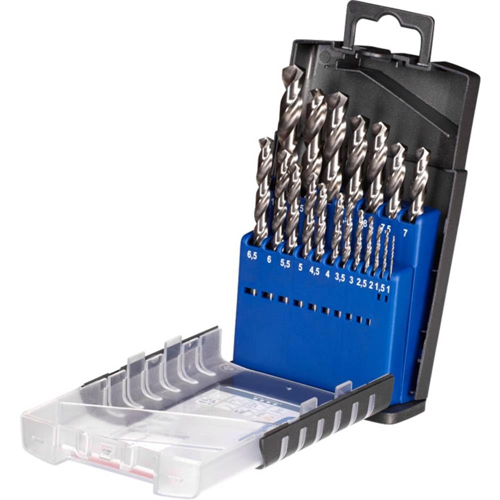 kwb HSS Drill Bit set 19-piece DIN 338 for Metal and plastic