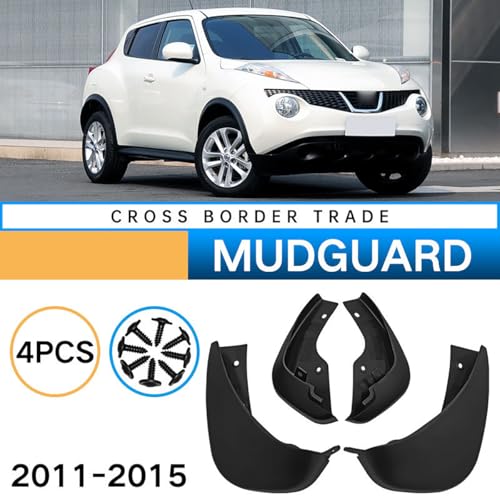 Protectores contra salpicaduras para Nissan Juke 2011-2015: kit de guardabarros completo 3