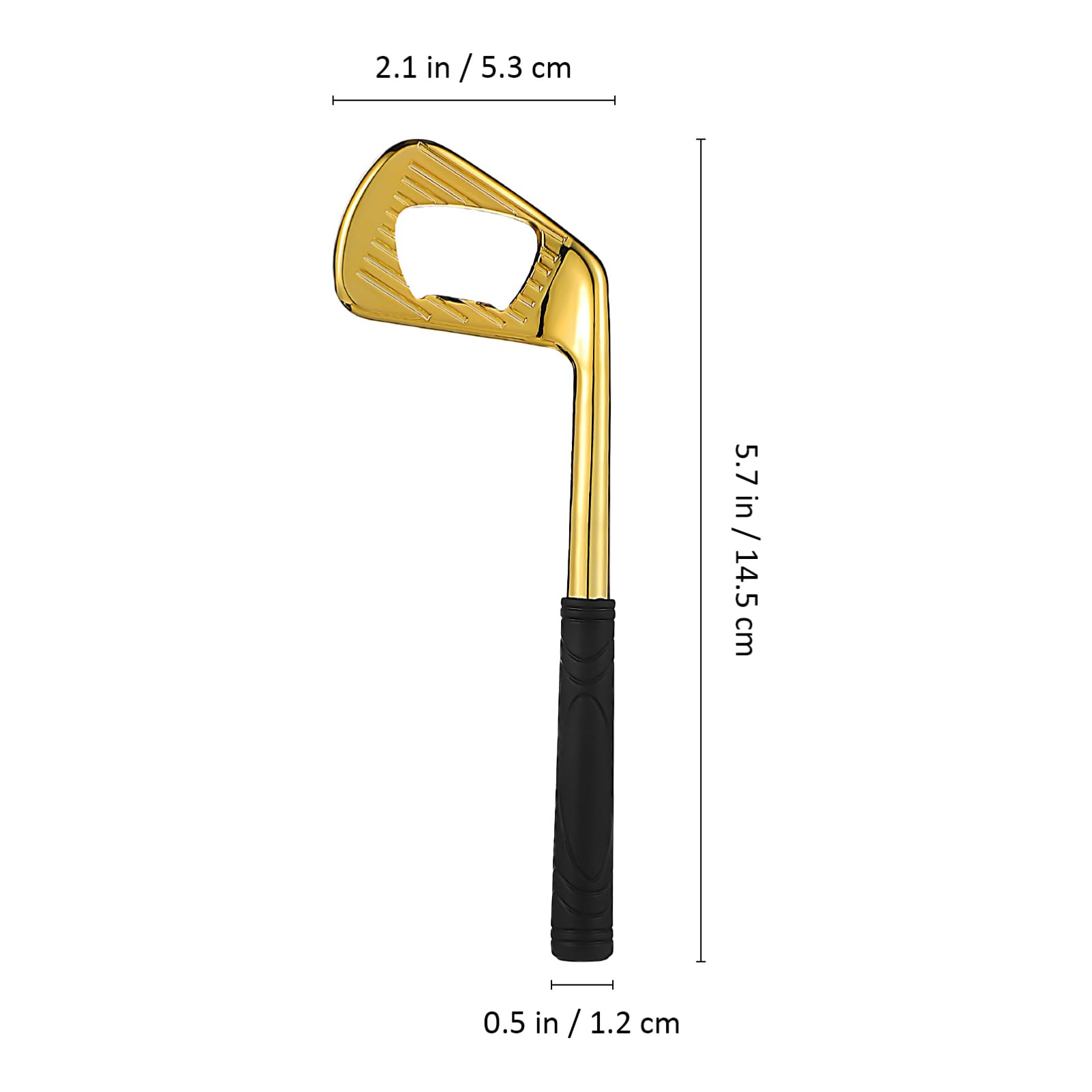 Ciieeo 1pc Golf Club Shaped Bottle Opener Unique Golden Beer Opener for Golf Lovers Perfect Kitchen Tool for Parties Golden - Image 4