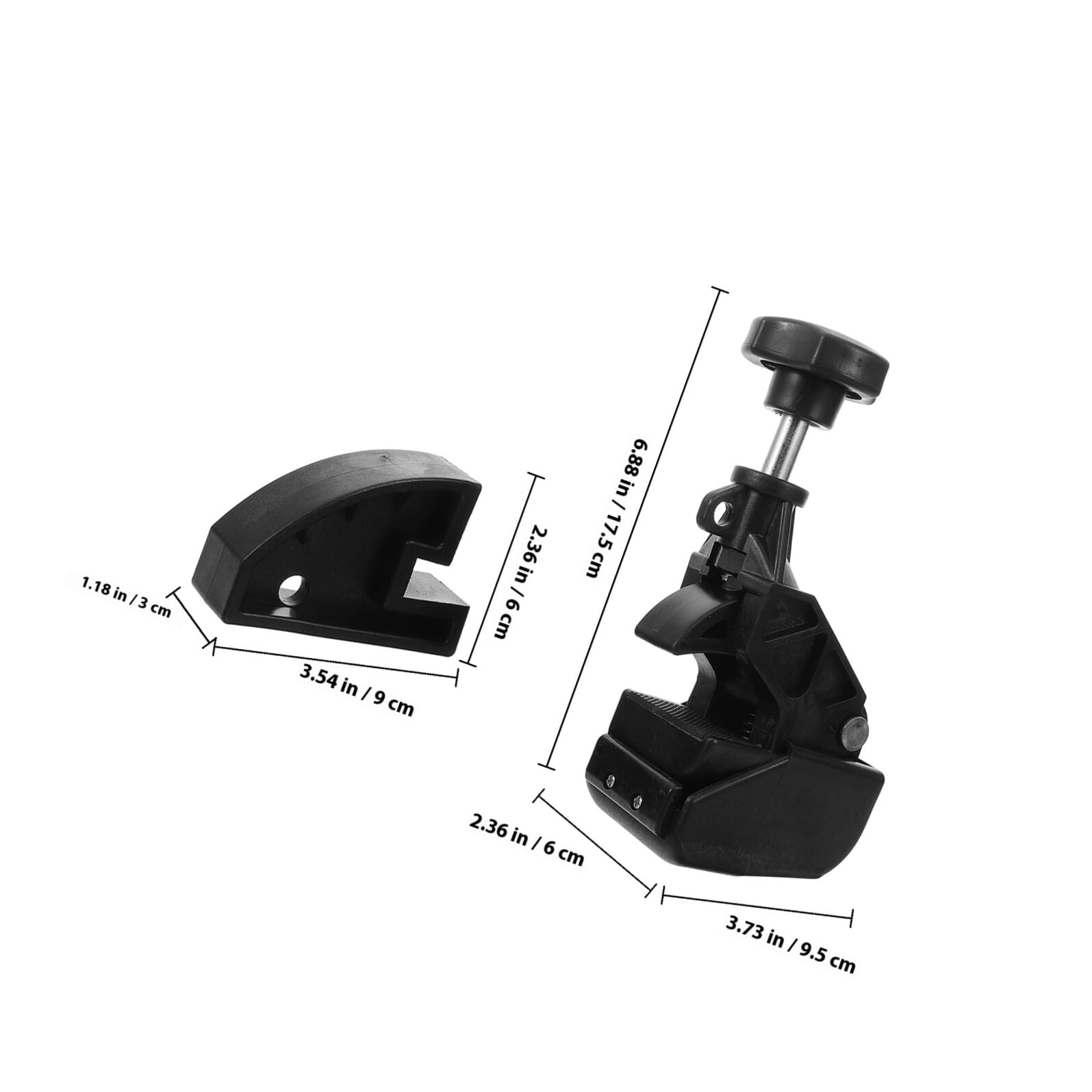GALPADA Set 2 Pezzi Morsetto per Cambio Gomme in Plastico Nero, Strumento Antiscivolo e Facile da Impugnare, Accessorio per Smontaggio Pneumatici Auto