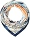 corciova 35" Large Women's Satin Square Silk Feeling Hair Scarf Wrap Headscarf Prussian Blue and Beige Trees Pattern
