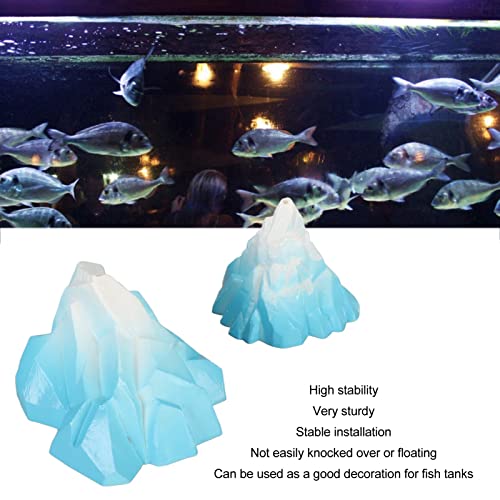 FOLOSAFENAR Underwater Iceberg Ornament, Simulation Landscape Easy to Clean Fish Tank Iceberg Decor - Image 3