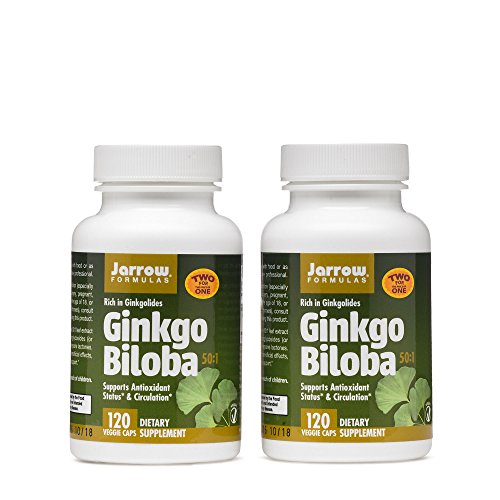 Jarrow Formulas Ginkgo Biloba - 60 mg - 120 Vegetarian Capsules