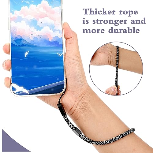 Amaxiu 6 Stück Handschlaufe, Verstellbare Kurze Handhandschlaufe Lanyard Handgelenkschlaufe Universalschlaufe Für Kamera Schlüsselbund Schlüssel Geldbörse USB Stick(Stil A)