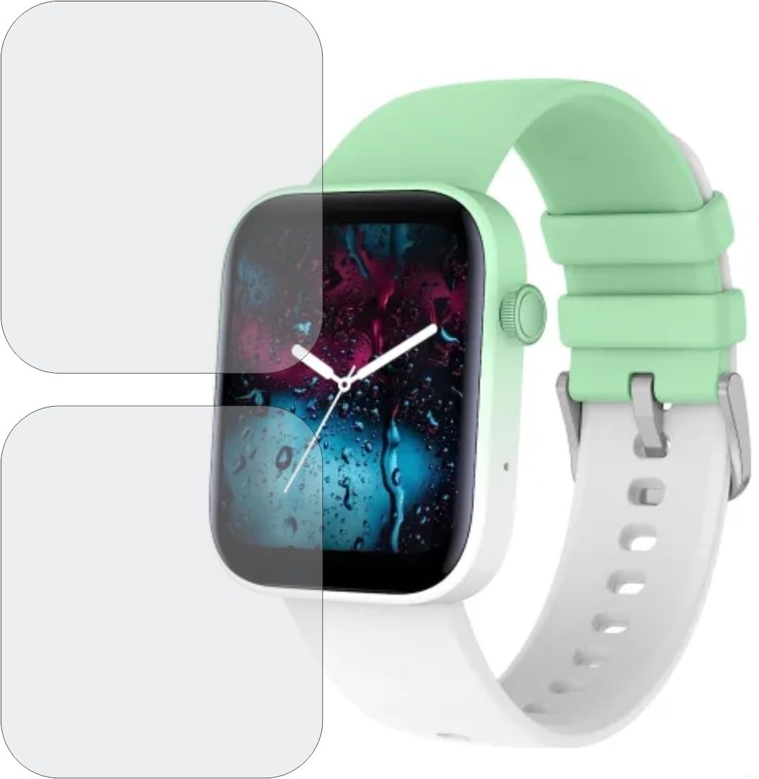 TELTREK Screen Guard for French Connection POP FIT Smartwatch Screenguard, Edge to Edge TPU Fiber Film not Tempered Glass Screen Protector for French Connection POP FIT (Pack of 2)