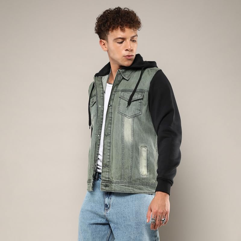Image of CAHOOT Men's Fur-Lined Suede Bomber Jacket For Casual Wear | High Neck | Long Sleeve | Zipper Closure | Jacket Crafted With Comfort Wear For Everyday Wear