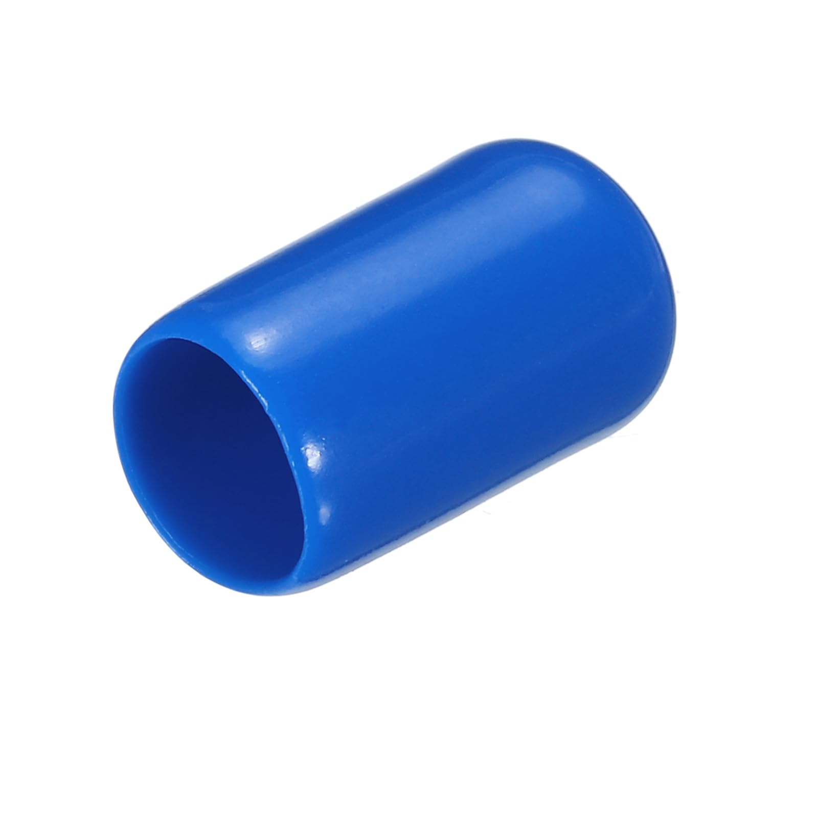 uxcell 20pcs Rubber End Caps 7.5mm ID Vinyl PVC Round Tube Bolt Cap Cover Screw Thread Protectors Blue