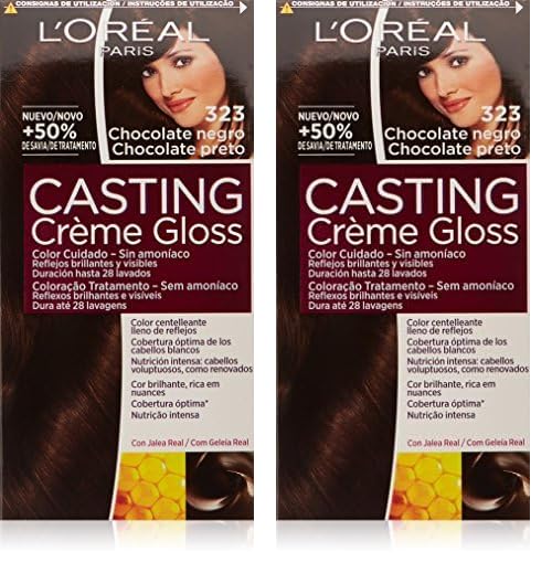 L'Oreal Paris Casting Crème Gloss Tinte 323-100 gr (Paquete de 2)