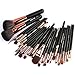Produktbild AMUSTER 27Pc Make-up Pinsel Set Powder Foundation Lidschatten Eyeliner Lip Kosmetik Pinsel Make-up Pinsel Sets Kits Tools Werkzeuge Foundation Pinsel Kosmetik Pinsel (27PCS, Schwarz)