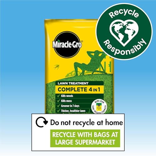 Miracle-Gro Evergreen Complete 4-in-1 Lawn Food, Weed & Moss Control, 360 m2, Yellow - Image 5