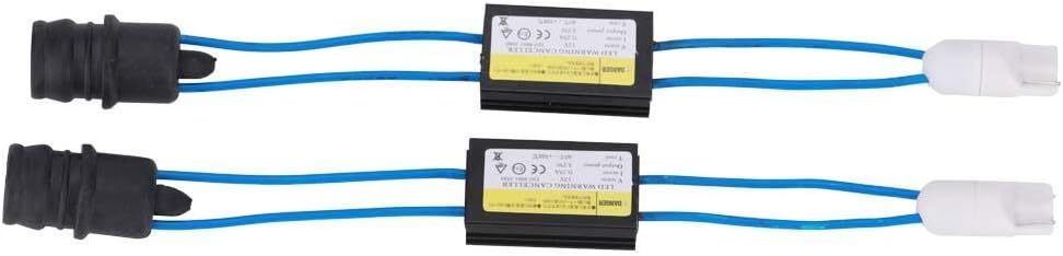 LED Decoder ABS Material 2 Pieces T10 LED Warning Canceller Adaptor Headlight No Error Device Decoder Resistor