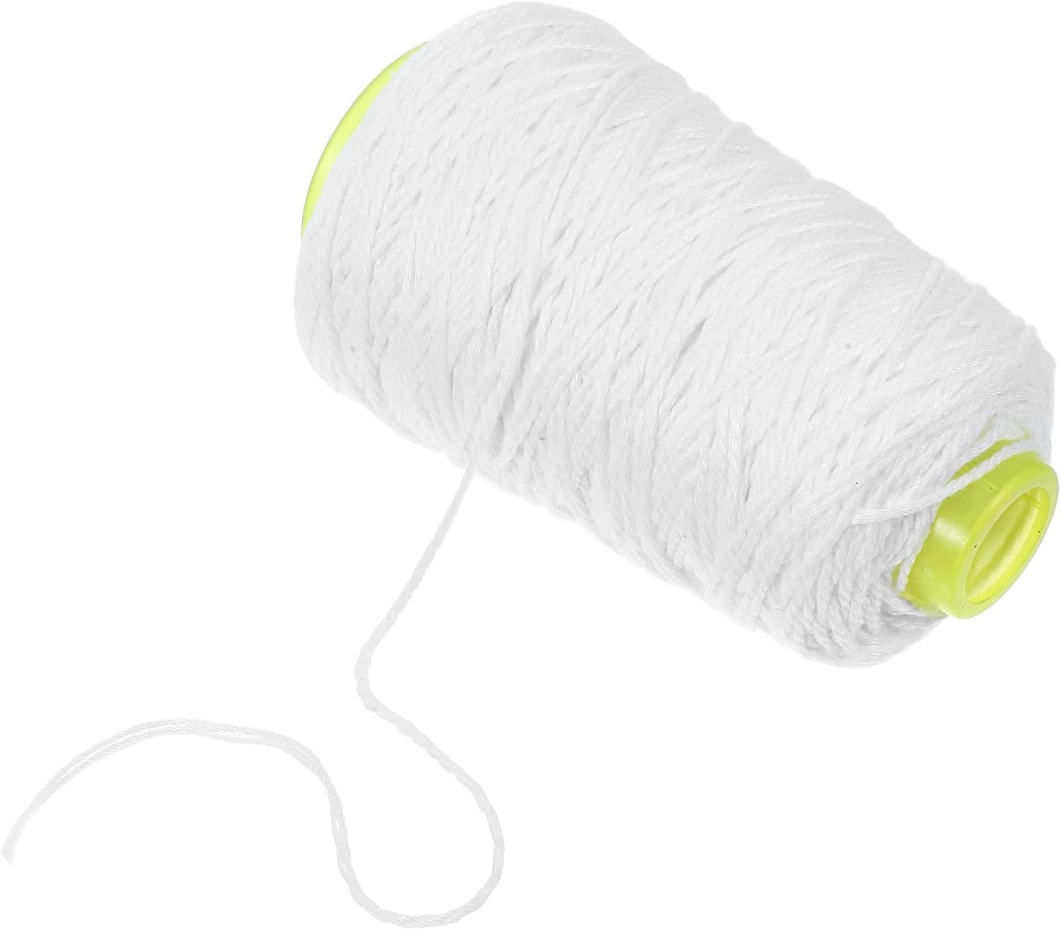 White Cotton String Line Reel for Masonry Projects and Gardening | Twisted Construction Twine, Manual Line Marking, Long Line, User-friendly Design