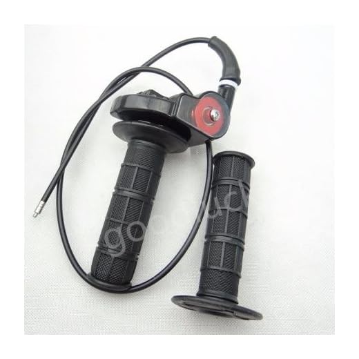 HuoPu - Empuñadura y cable de acción rápida para acelerador de moto, color negro