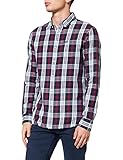 Original y vintage Superdry Classic London BD LS Shirt Camisa, Turnpike Check Green, L para Hombre