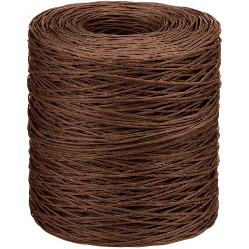 Syhood 1345 Feet Floral Vine Bind Wire Rustic Craft Wire, Brown