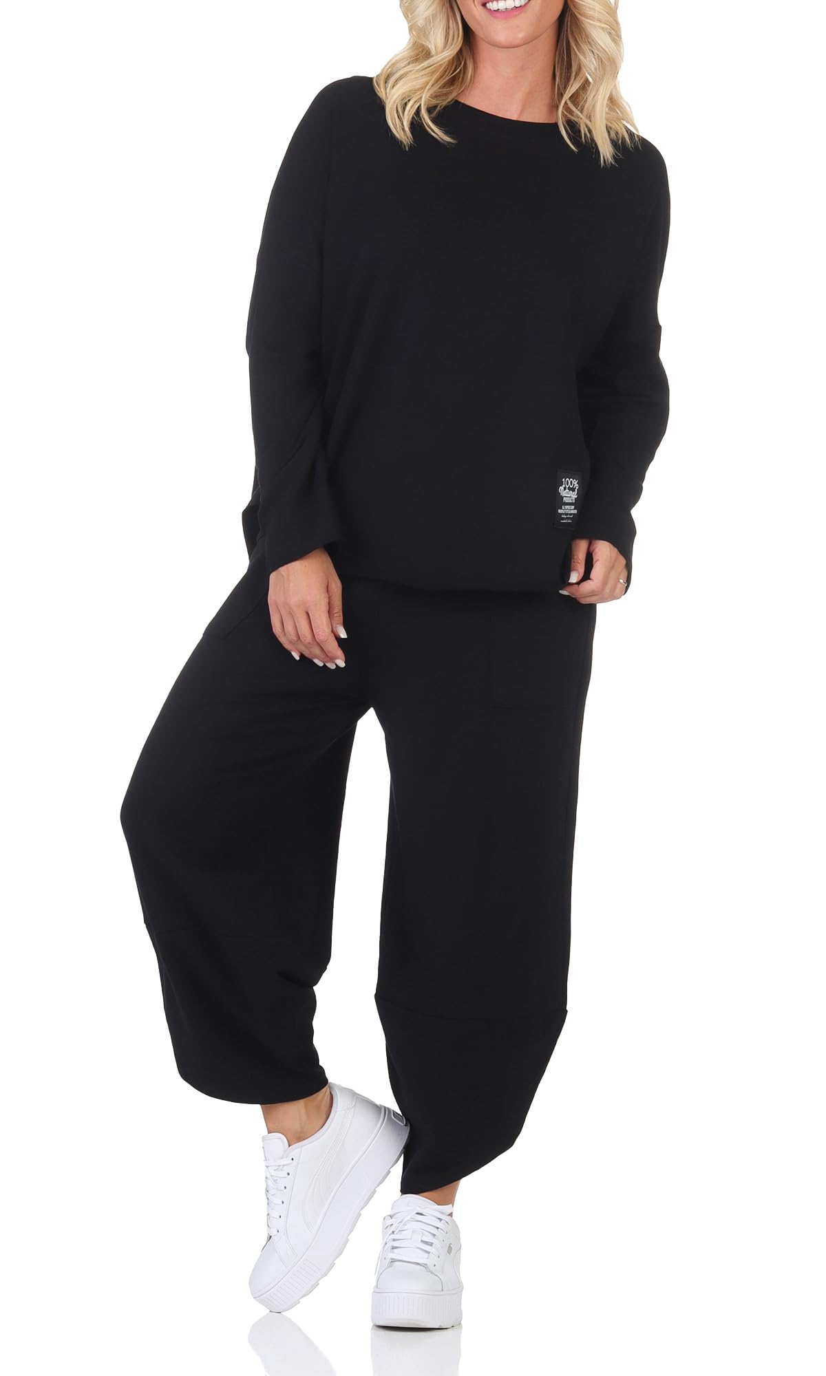 Tuta da jogging da donna, in due pezzi, per il tempo libero e lo sport, tuta da allenamento, tuta con cappuccio e pantaloni 6172