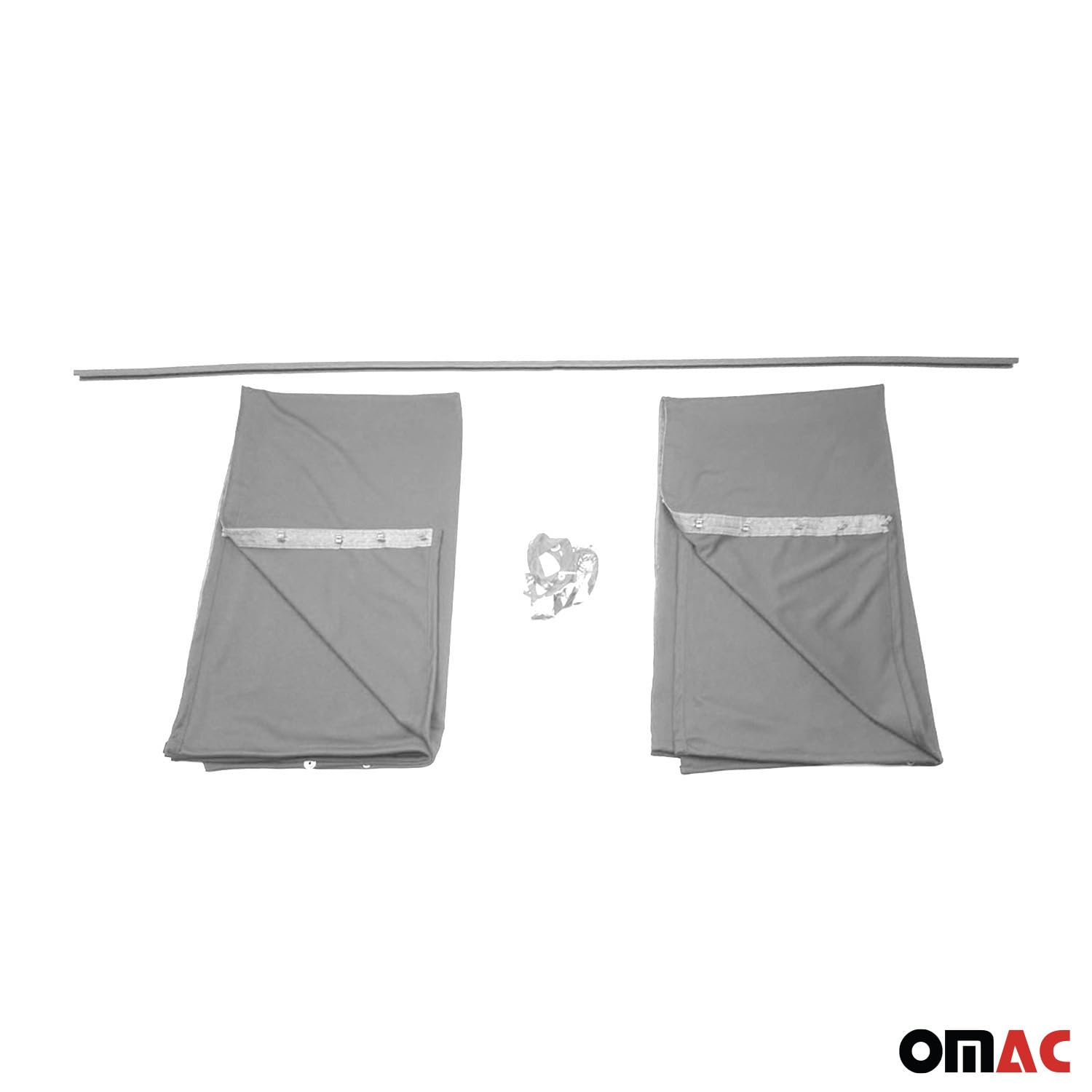 Rideaux De Séparation de Cabine pour VW T5 L1 L2 Gris Tissu