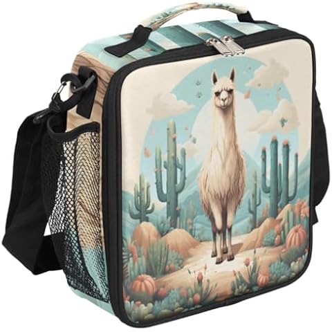 GzLeyigou Cactus Alpaca Lunch Bag Cover