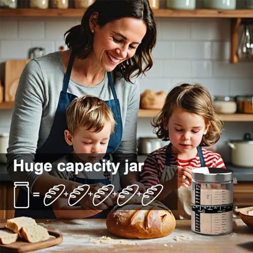 35oz Glass Sourdough Starter Jar with Lid & Scoop