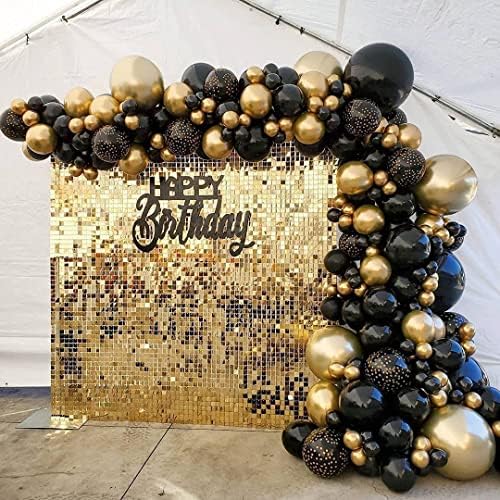 Image of Shimmer Wall Backdrop - 24pcs Decorations Panel | Wedding, Birthday, Anniversary, Engagement & Bridal Shower Party Decor Panel (Champagne)