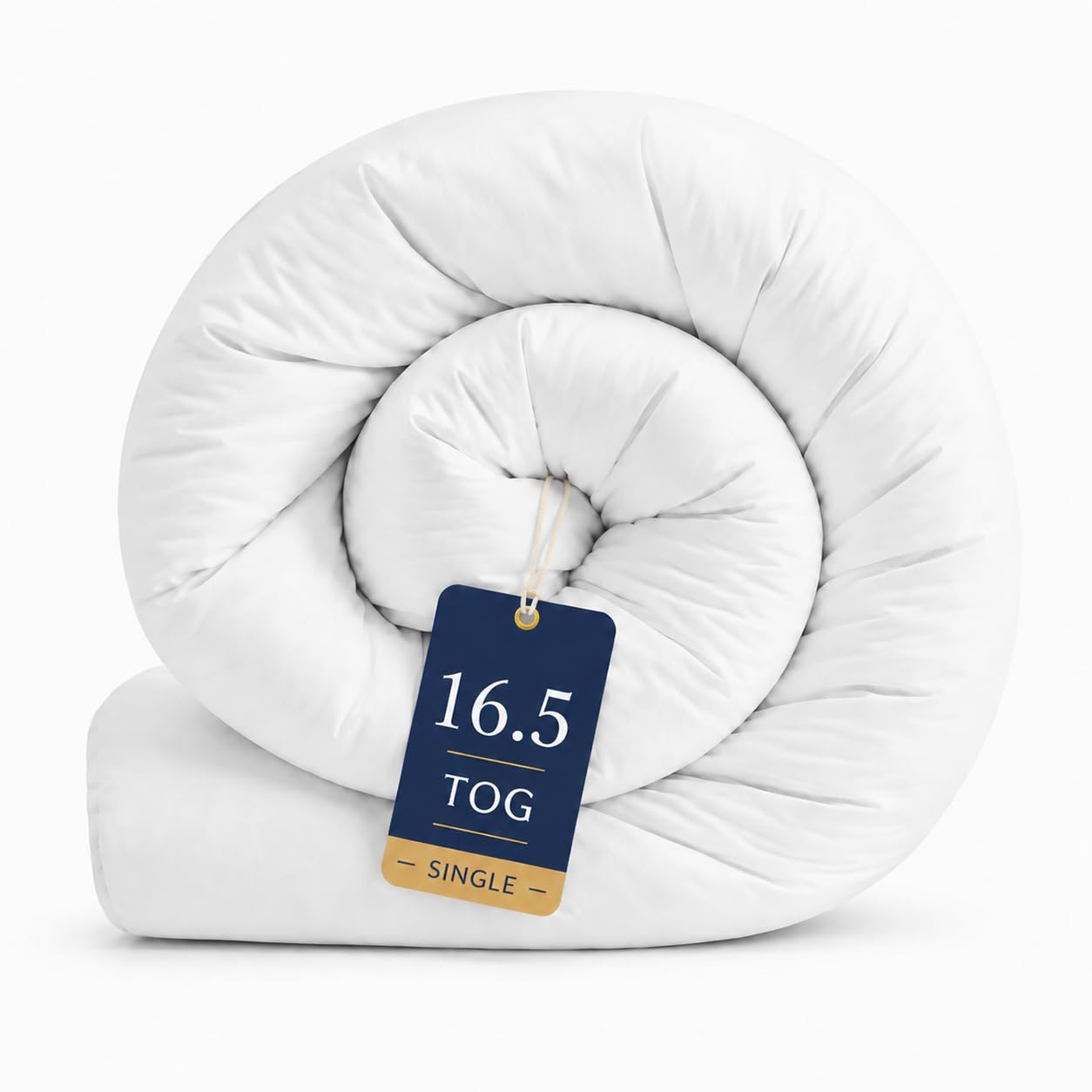 Hotel Quality All Year-Round Duvet Quilt – Ultra Soft Fluffy Hollowfibre Quilt, Cosy Lightweight Summer to Extra Warm Winter Comfort, Anti-Allergy & Machine Washable Bedding (16.5 Tog, Single)