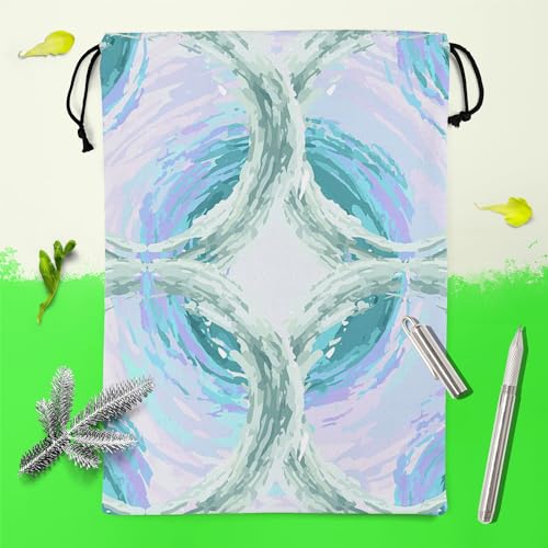 Image of ArtzFolio Fluffy Circles D4 | Reusable Sack Bag | Bag for Gym, Storage, Vegetable & Travel