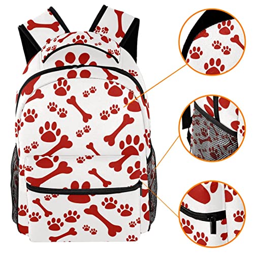 Sac à dos empreinte de patte de chien contre le mal de dos au collège - 3