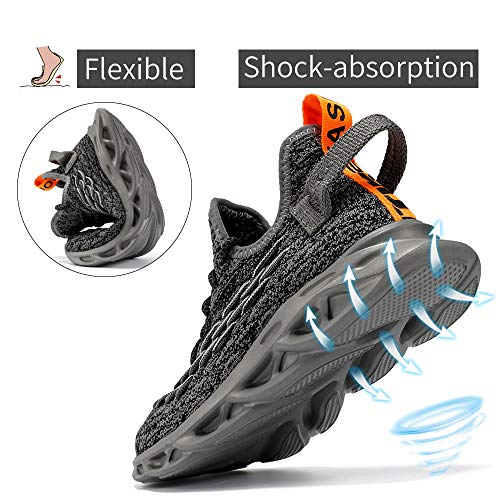 Image of JMFCHI Boys Girls Kids Sneakers Knitted Mesh Running Tennis Athletic Shoes | Breathable,Lightweight,Comfortable,Non-slip,Easy wear,Casual fashion,Indoor outdoor,Gym sport,Daily play,Little /Big Kid