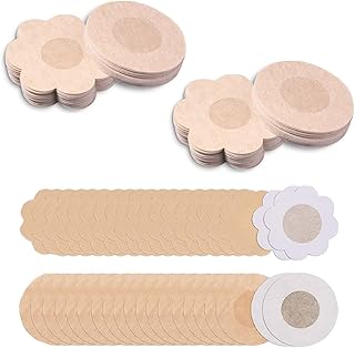 jinshunfa 40 Pcs Nipple Covers for Women Nipple Pasties Disposable Nipple Stickers for Women Nipple Breast Covers Breast Pasties (20 Pairs) Multicolour-picture-11