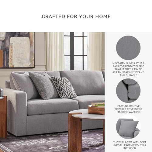 Image of Signature Design by Ashley Modular Sectional Sofa, Granite