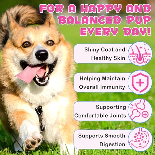 Flüssiges Kollagen für Hunde, Hund Haut und Fell Kollagen Ergänzung, trockene und juckende Haut Relief, Hund Joint Supplements, Unterstützung der Verdauung Gesundheit, Hund Kollagen Tropfen
