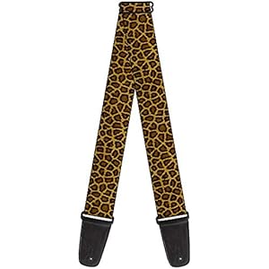 Guitar Strap Leopard Brown 2 Inches Wide