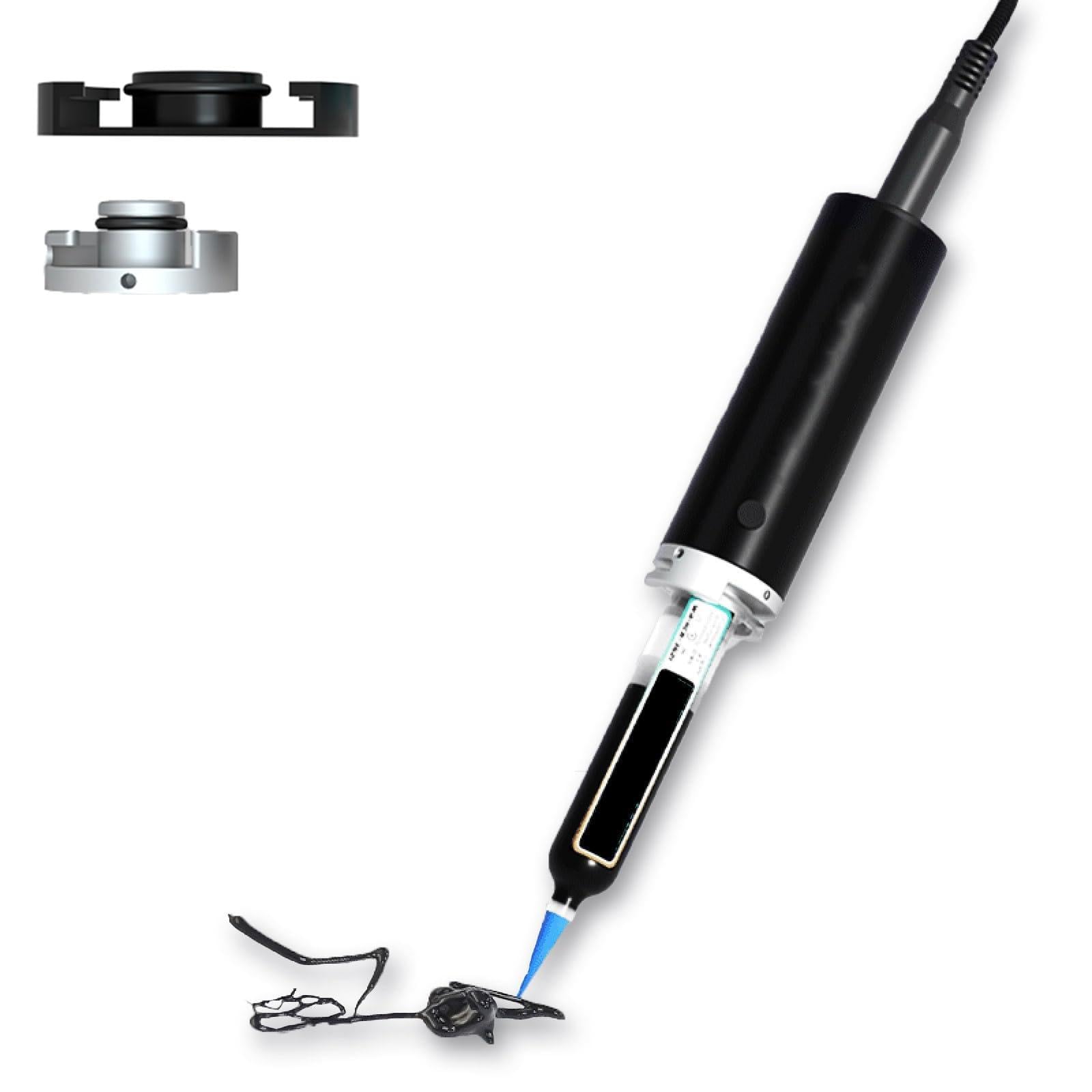 Dispensador Automático Pegamento, Máquina Dispensadora Pegamento Neumática, Con Cabezales Adaptadores 10 Ml/30 Ml, Bomba Aire Incorporada, Desinflado Automático, For Unir Y Fijar