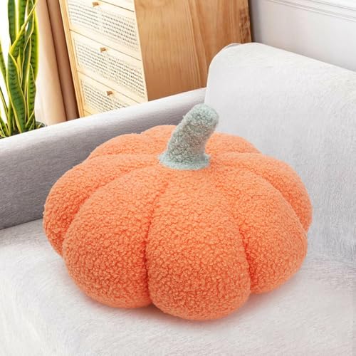 CEWROM Cuscino a forma di zucca, Halloween, zucca, cuscino decorativo per l'autunno, cuscino decorativo per il divano, decorazione per il letto, per la camera dei bambini, per la camera da letto