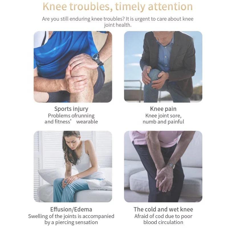 Image of Smart Knee Massager Magnetic Vibration Heating Joint Physiotherapy Electric Massage Pain Relief Rehabilitation Equipment