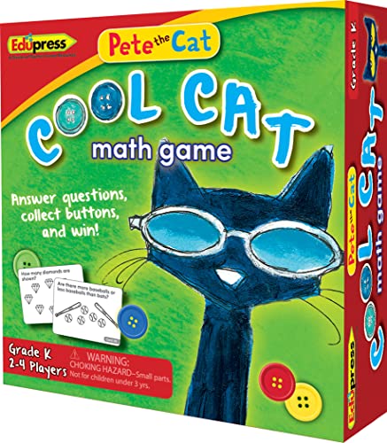 Juego de mesa Pete the Cat Cool Cat Math Game miniatura 1