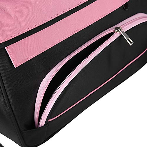 Brrnoo Carry Bag for Women Tools Organizer for Travel Lightweight Foldable Tote with Multiple Pockets, Pink - Image 3