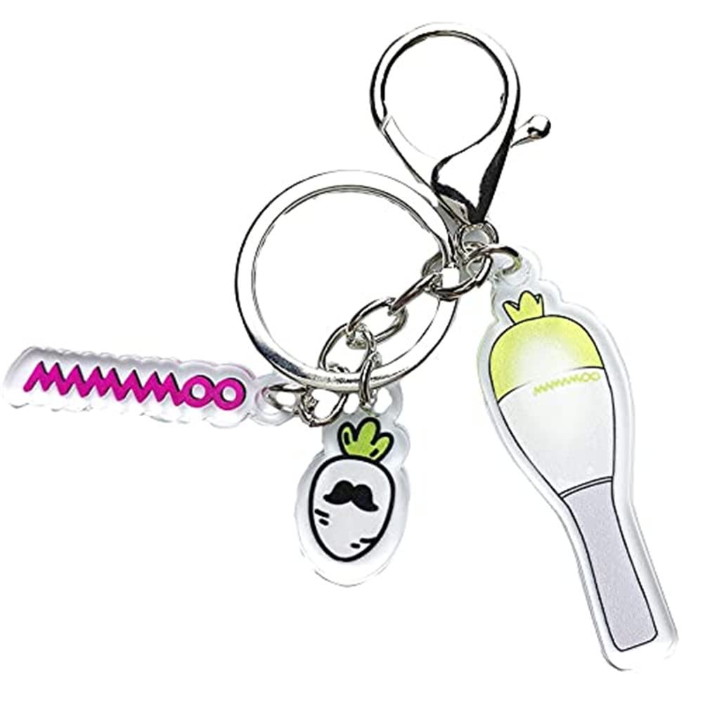 KPOP Bangtan Boys Monsta WAYV Enhypen Seventeen Mamamoo Stray Kids Acrylic Keychain Bag Accessories Ornament (Mamamoo)