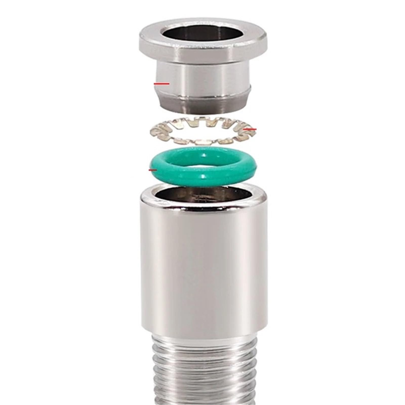 POC4/6/8/10-01-02 304 Stainless Steel Pneumatic Quick-in Connector External Thread Straight Connector(POC8-02)