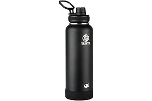 Takeya Actives 40 oz Vacuum Insulated Stainless Steel Water Bottle with Spout Lid