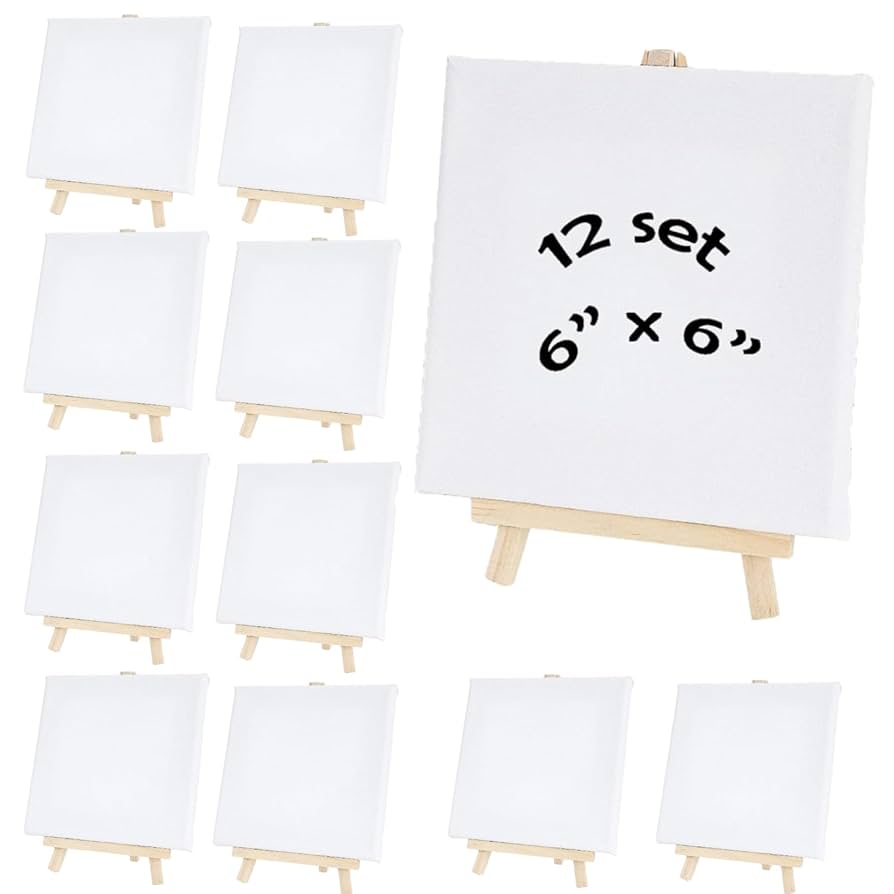 Amazon.co.jp: ミニキャンバスパネル 6 x 6インチ キャンバス