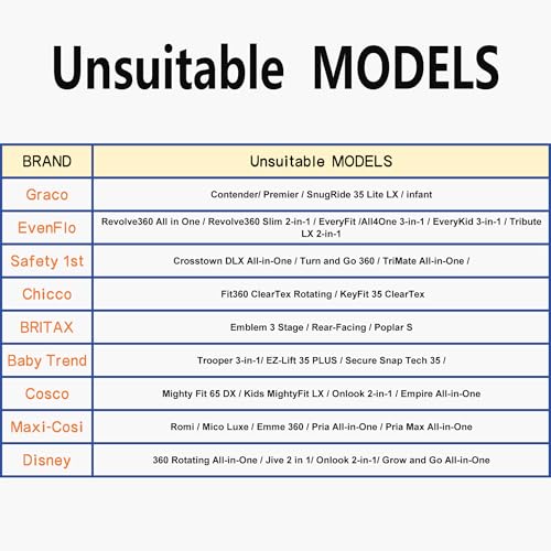 image for zhtangrui Car Seat Dolly for Airport - CarSeat Roller Cart Wheels for 