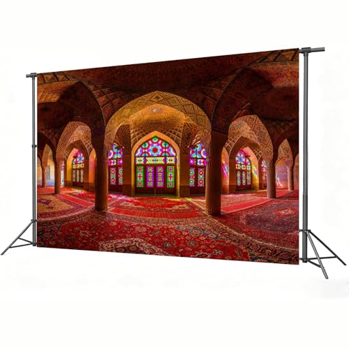 Fondo fotográfico Palacio Marrakech 9x6 ft vinilo colorido miniatura 3